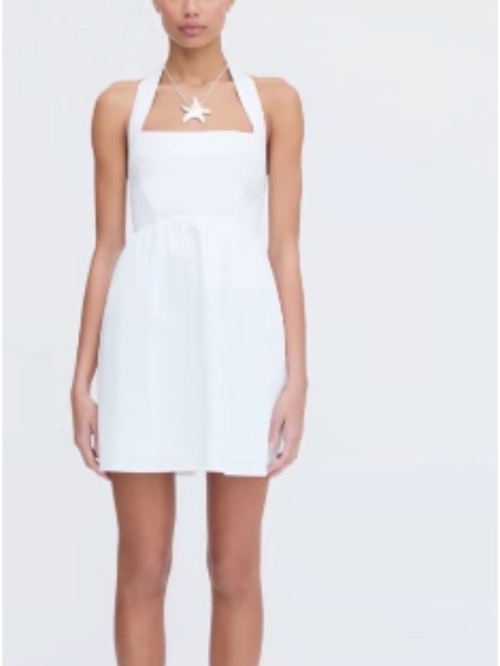 Hill House Home white backless mini dress